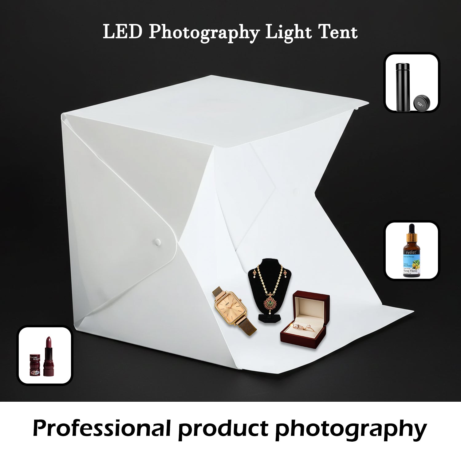 Portable LED Photography Light Tent