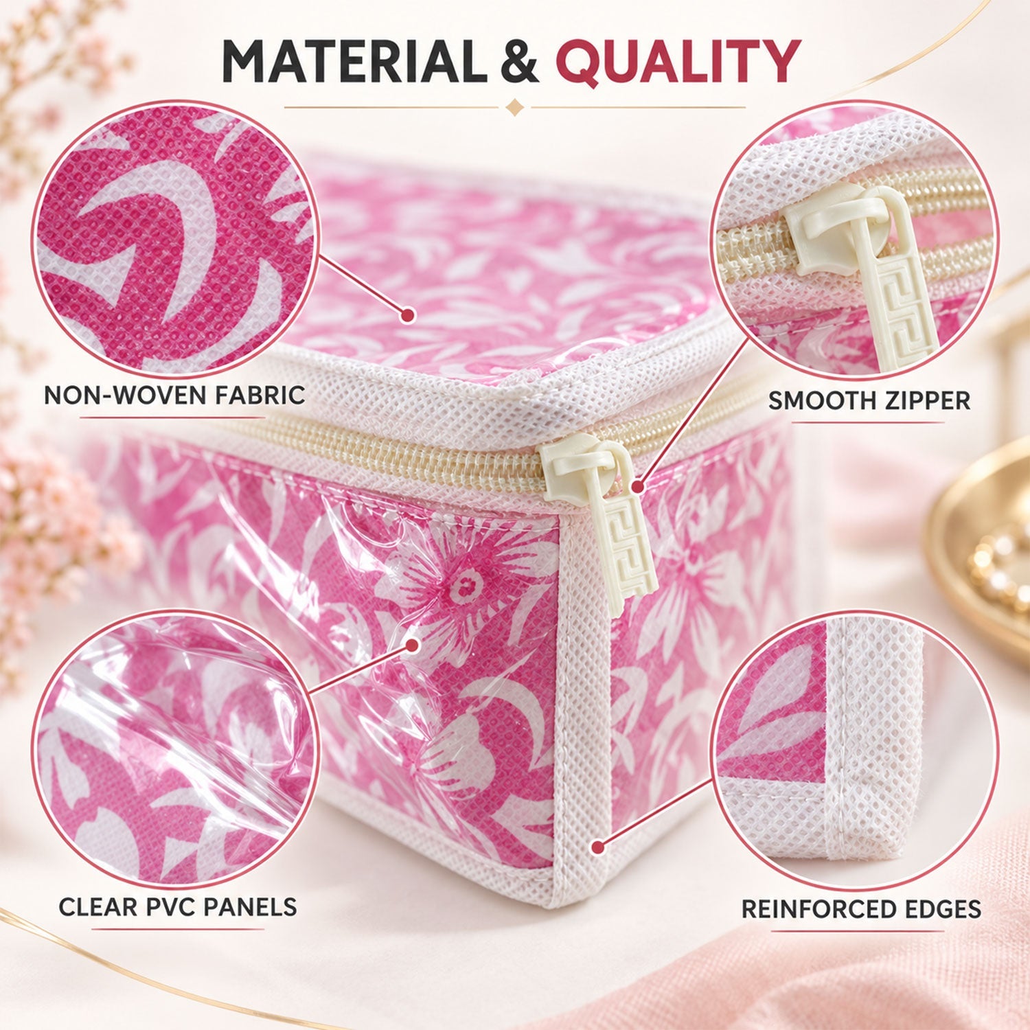 Travel jewellery storage kit