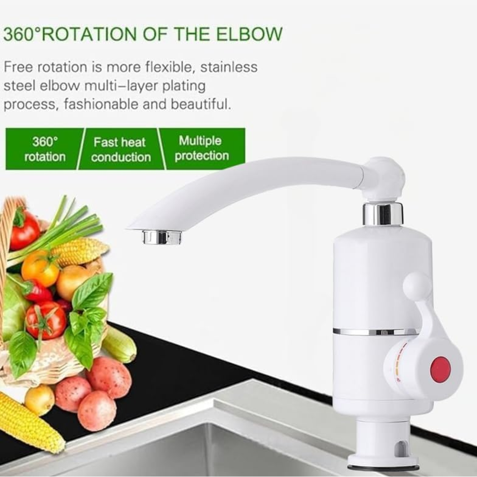 Electric water heater faucet design image 1