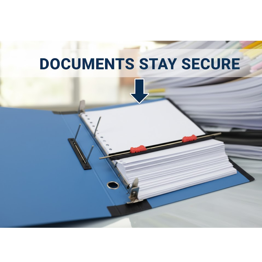 Standard File Plastic Clip â€“ A4 Paper Holder (33Ã—26 cm / 4 Pc)