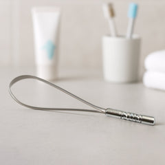 Steel Tongue Cleaner with Packaging