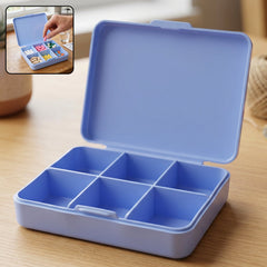 Compact medicine storage case with flip lid