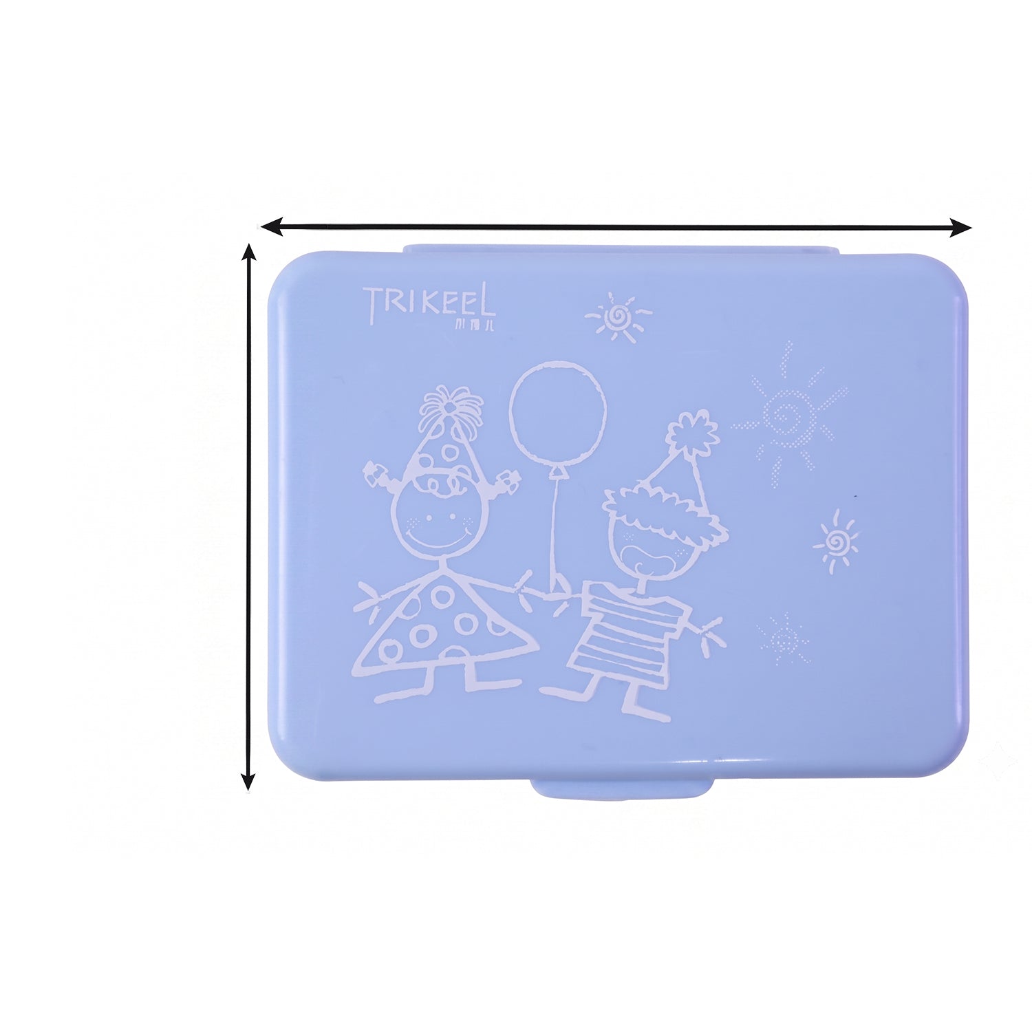 6-compartment pill organizer on a white background