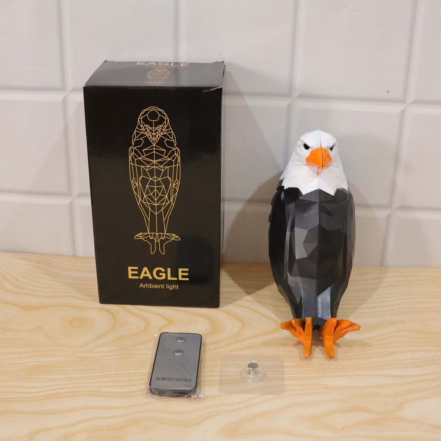 Geometric eagle ambient light as room decor