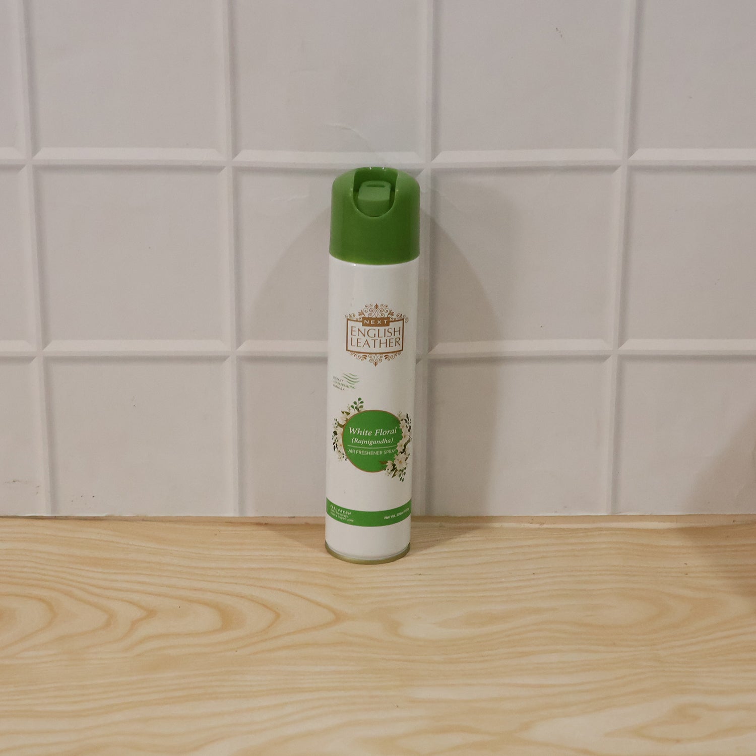 Premium Air Freshener Spray bottle with product info