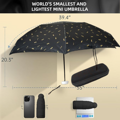 3-Fold Cute Umbrella Sun and Rain Protection UV Shield key feature close-up