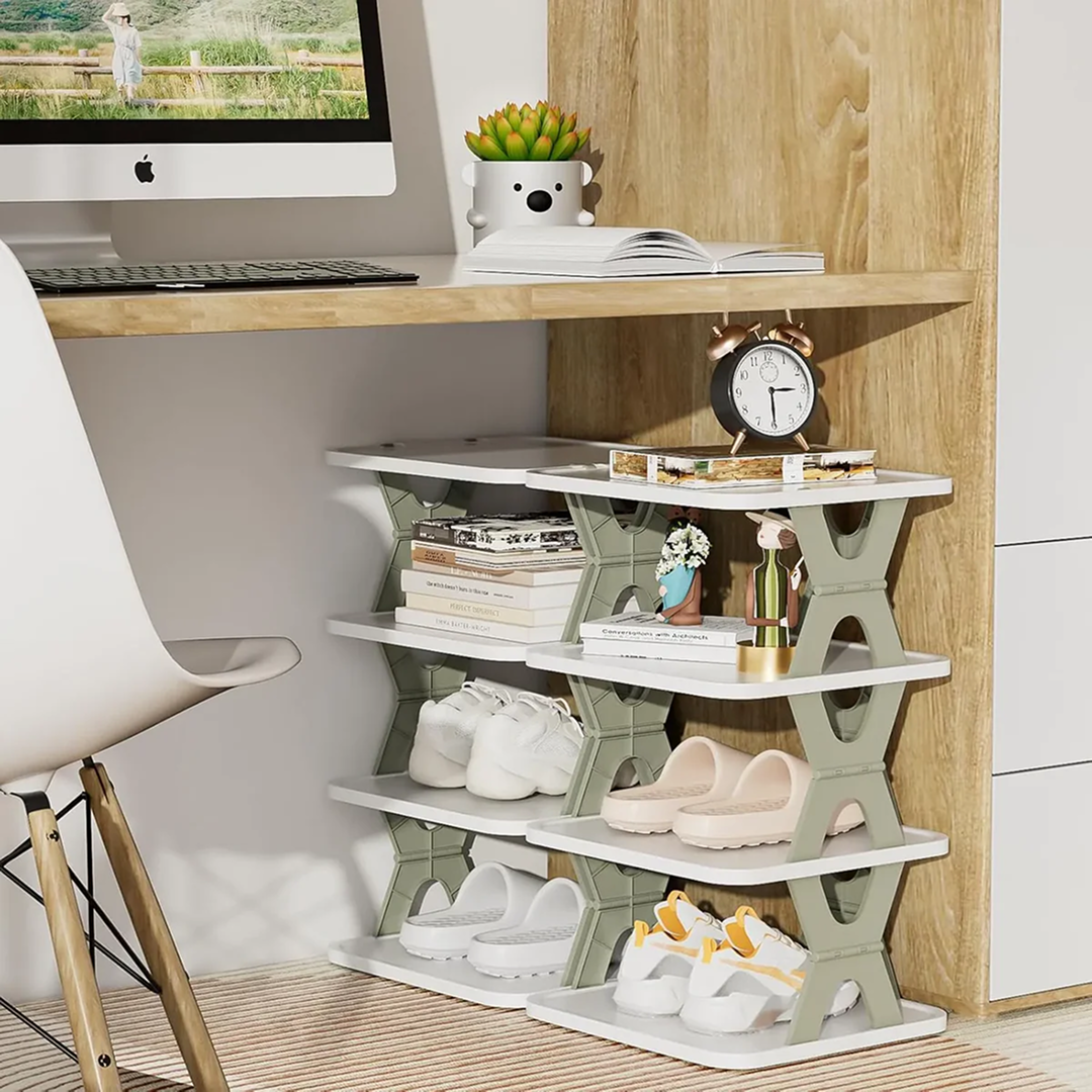 Foldable Shoe Rack 6 Layers specifications diagram