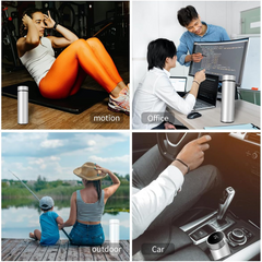 Lifestyle image of Smart Vacuum Insulated Water Bottle with LED Temperature Display