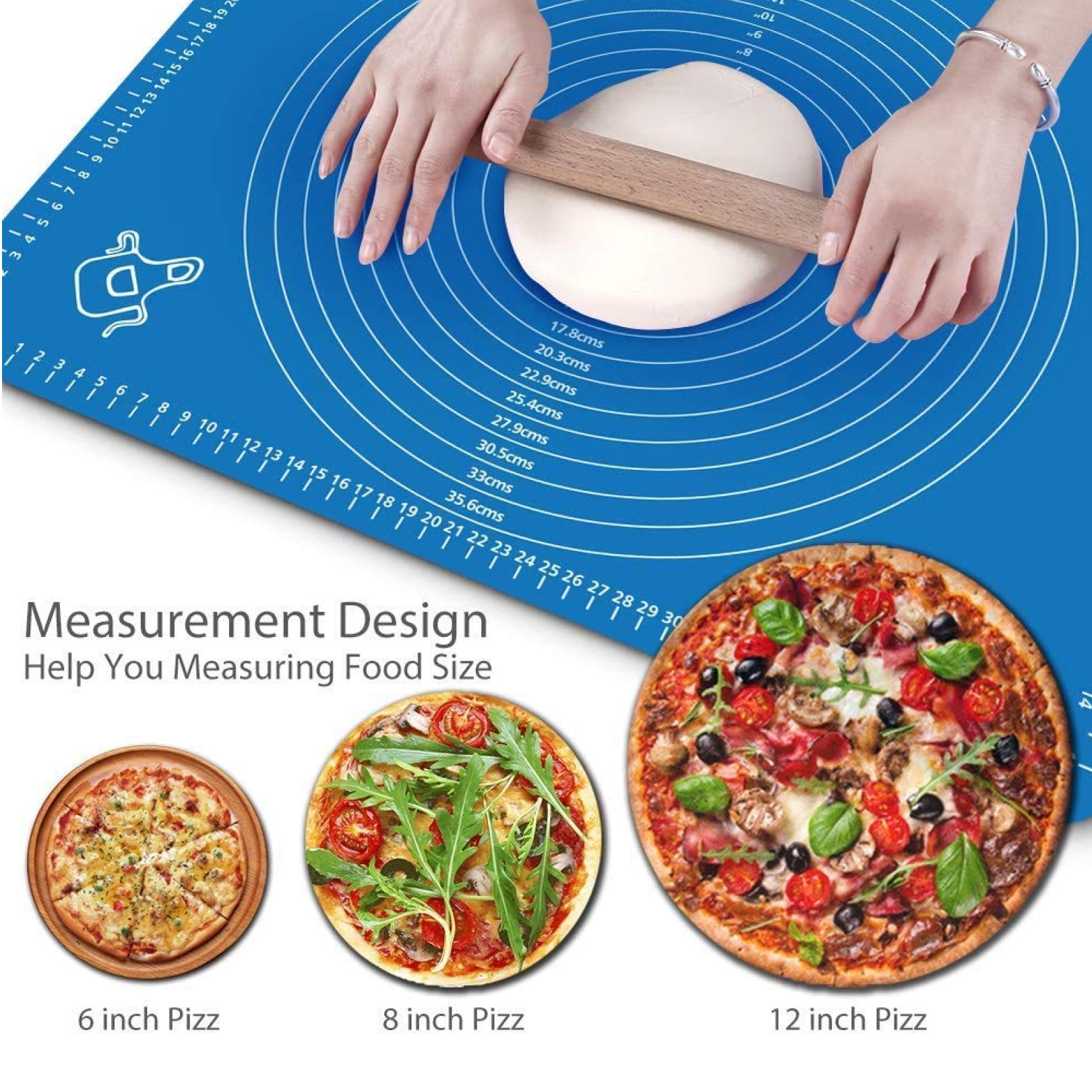 DeoDap Silicone Baking Mat Rolling Mat - lifestyle
