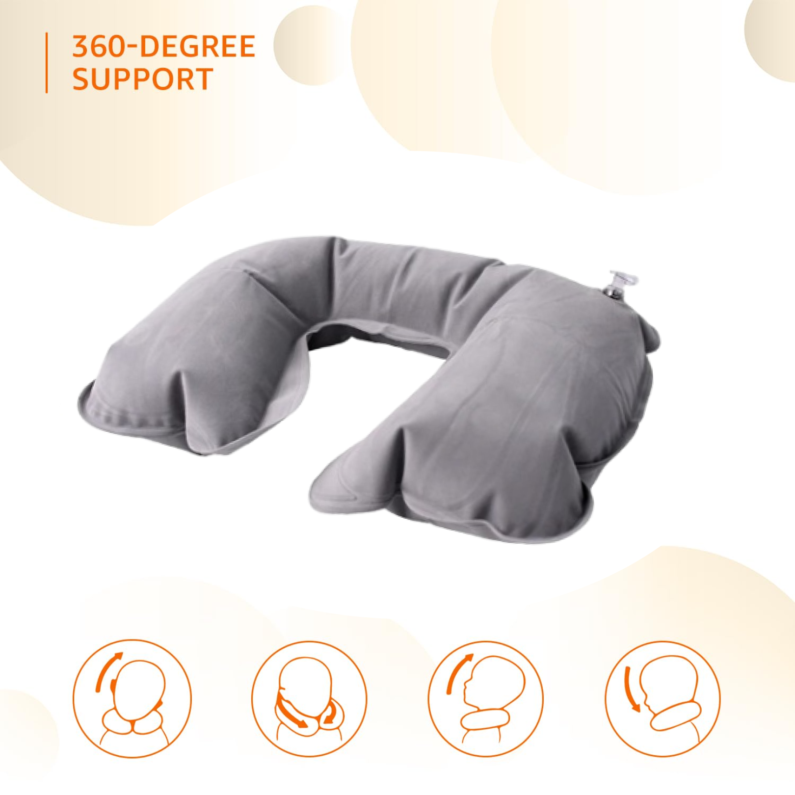 U-Shape Air Cushion Travel Pillow