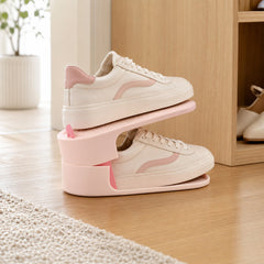 Stackable Shoe Organizer in Home Entryway
