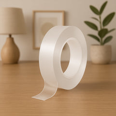 Sticky Double Sided Tape Washable Adhesive Tape Reusable (8.5Ã—3 Cm / 1 Pc)