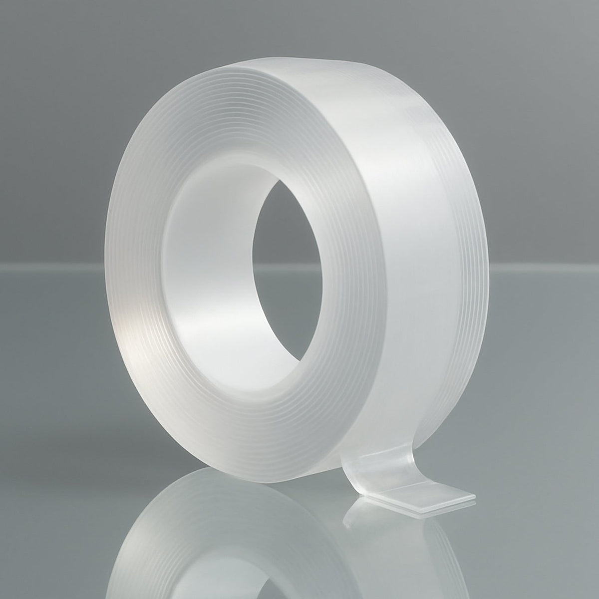 Sticky Double Sided Tape Washable Adhesive Tape Reusable (Thick / 6.5Ã—3 Cm / 1 Pc)