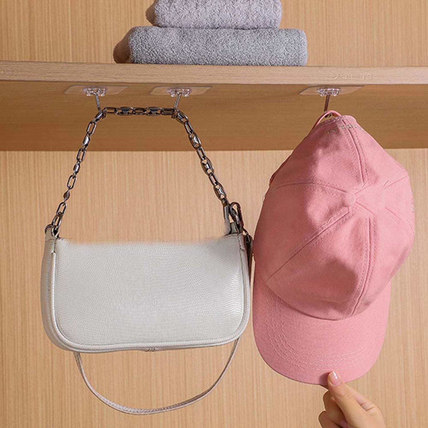 Wall hooks used for home organization