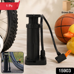 Mini foot pedal air pump in its retail packaging