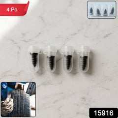Spiral plug kit for tire repair on car and bike