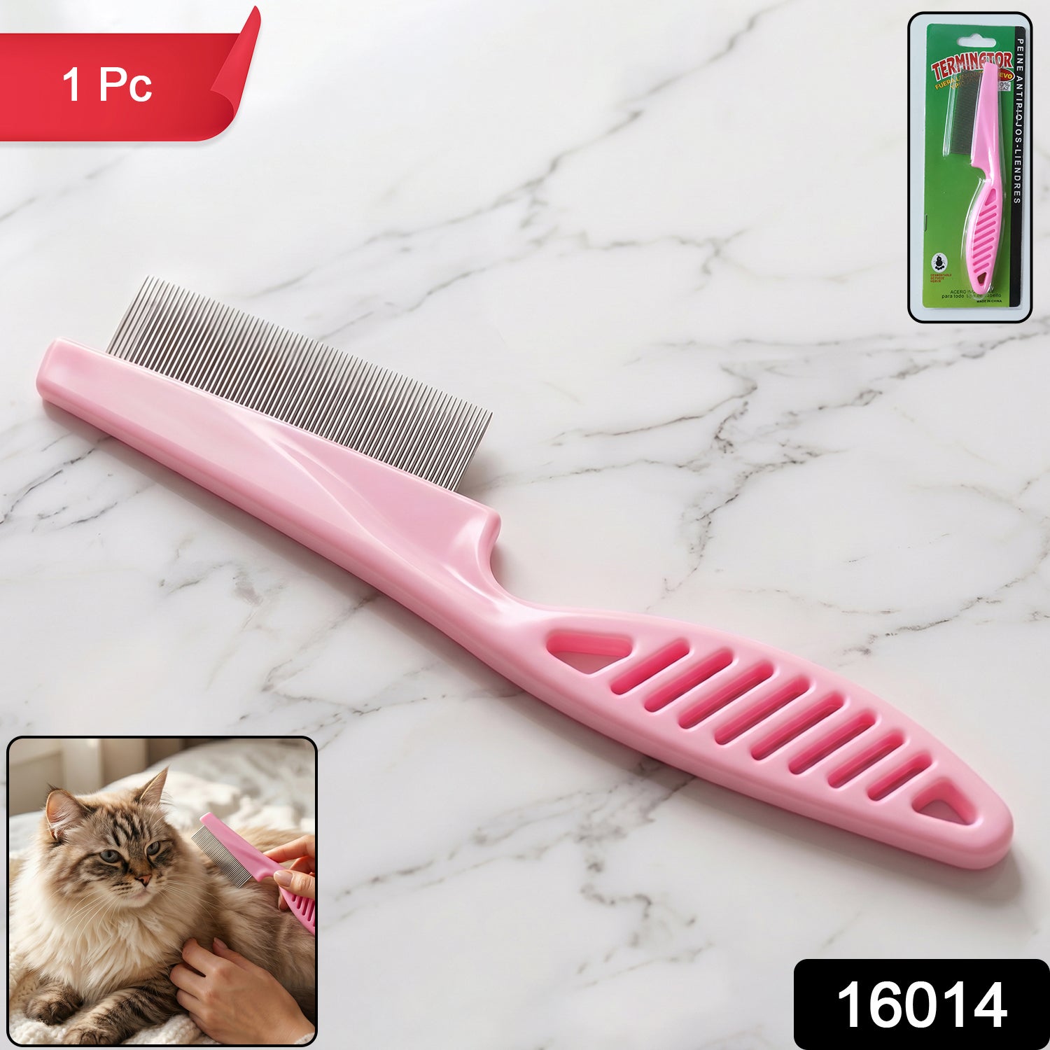 Dog grooming comb fur removal