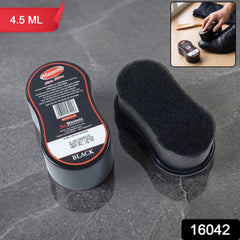 Portable shoe shine sponge applicator