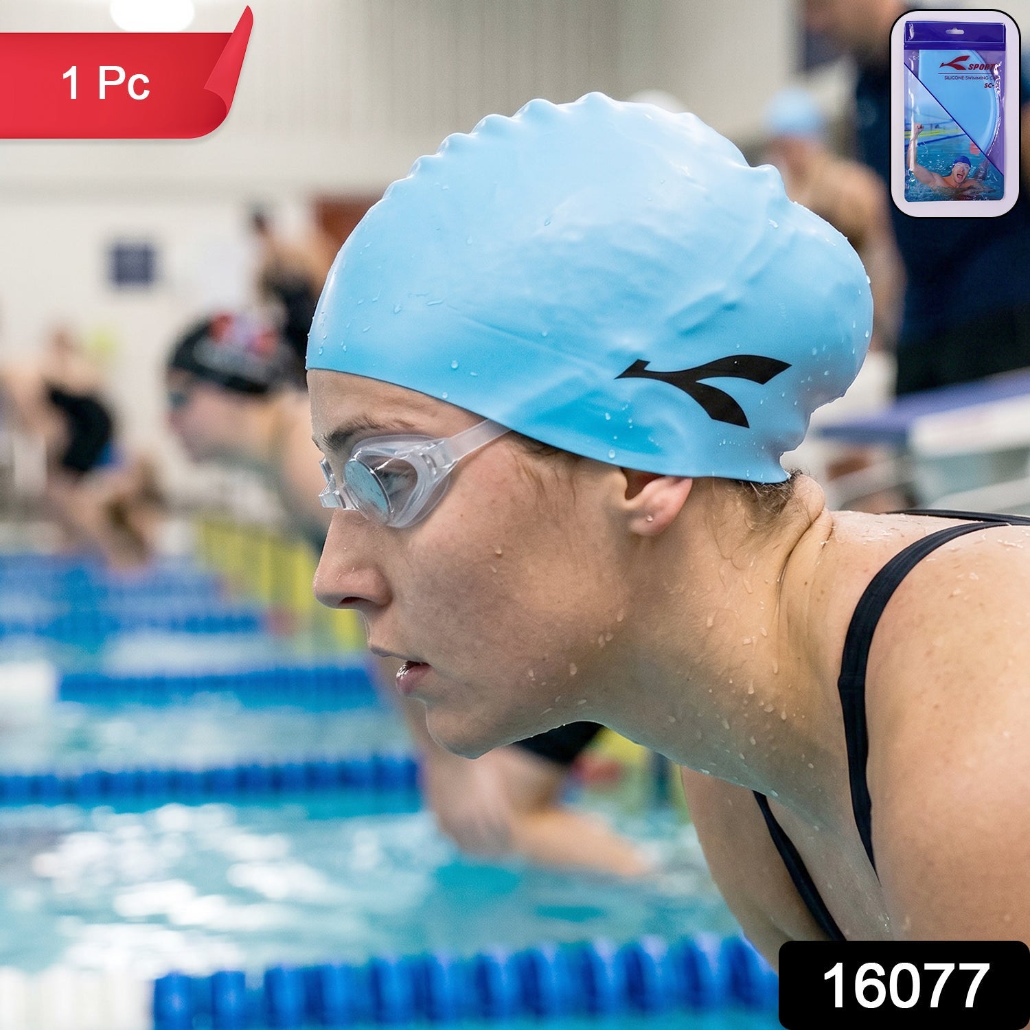  Silicone Swimming Cap