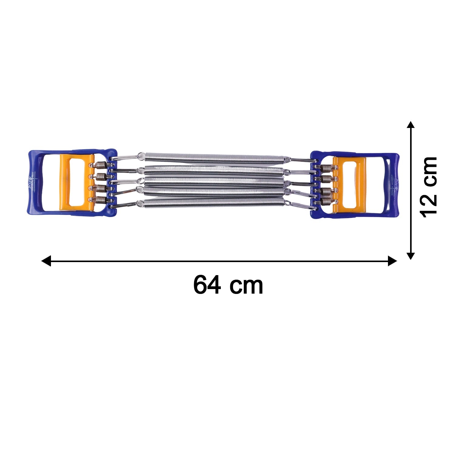 Size and dimension of adjustable resistance chest exerciser in compact design