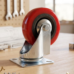 Close up of the swivel bearing and mounting plate