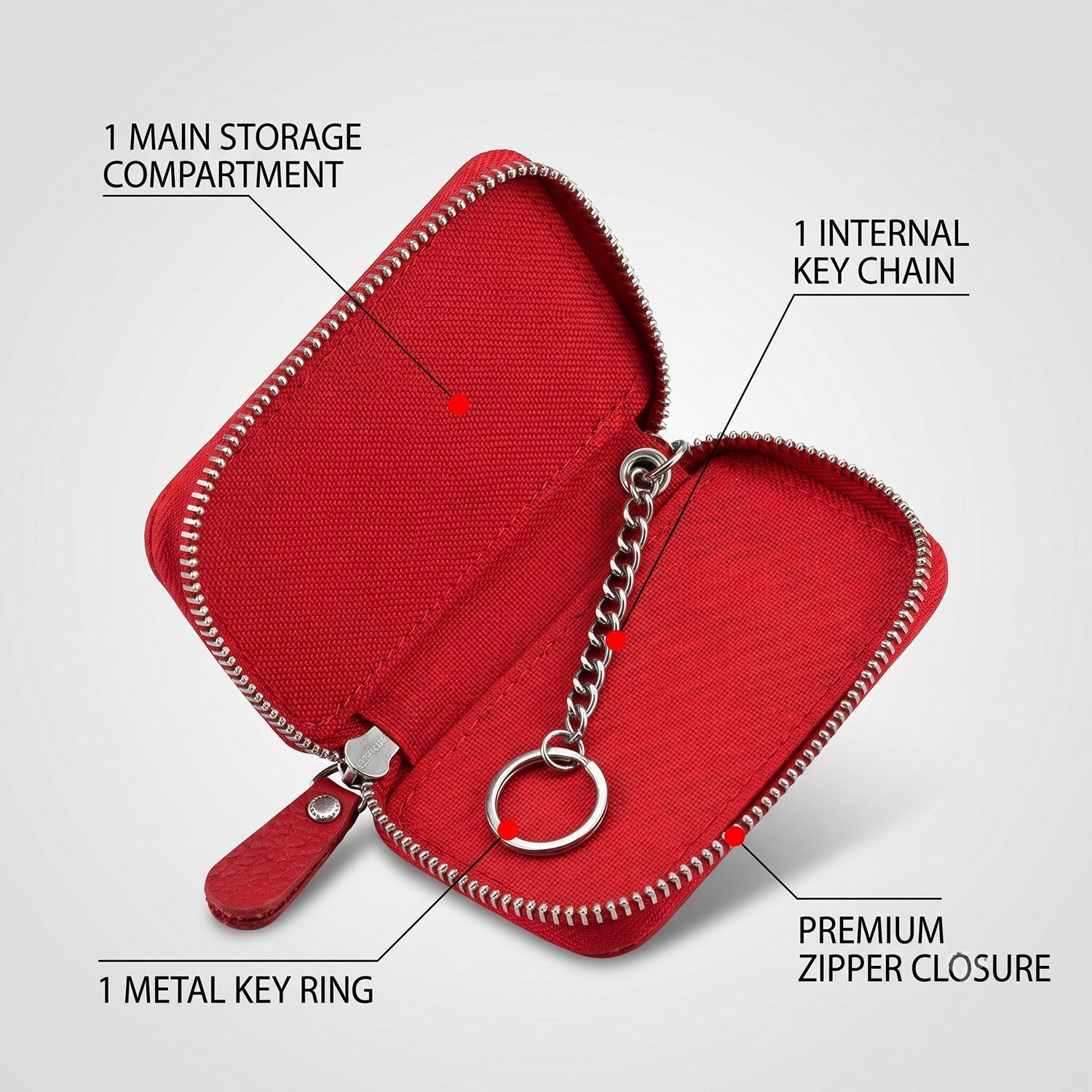 Key case snap hook use