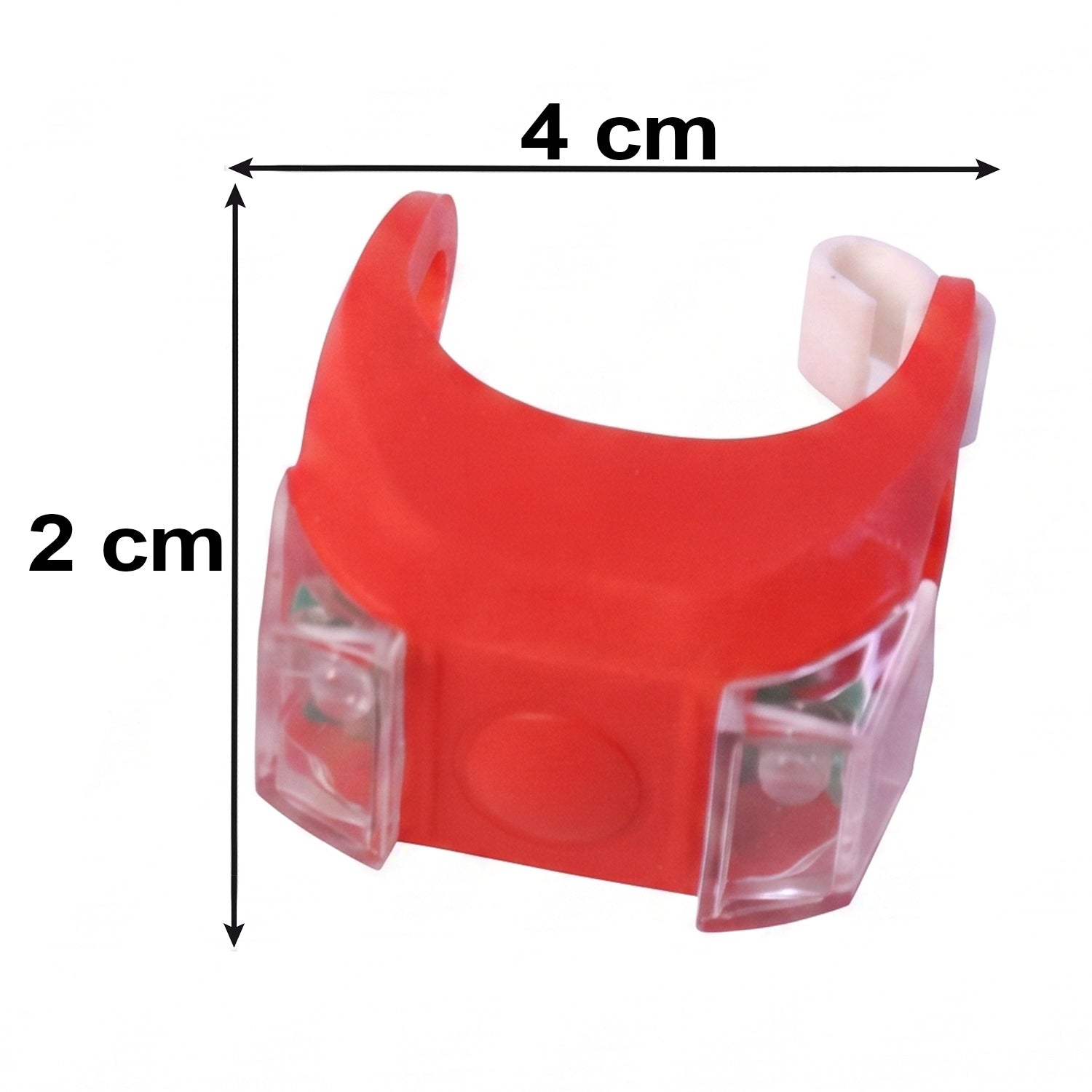 Silicone LED bike light dimension photo