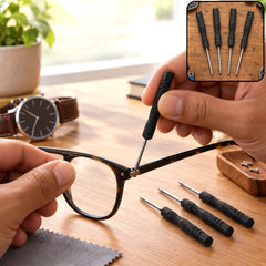 Mini precision screwdriver set ribbed grip