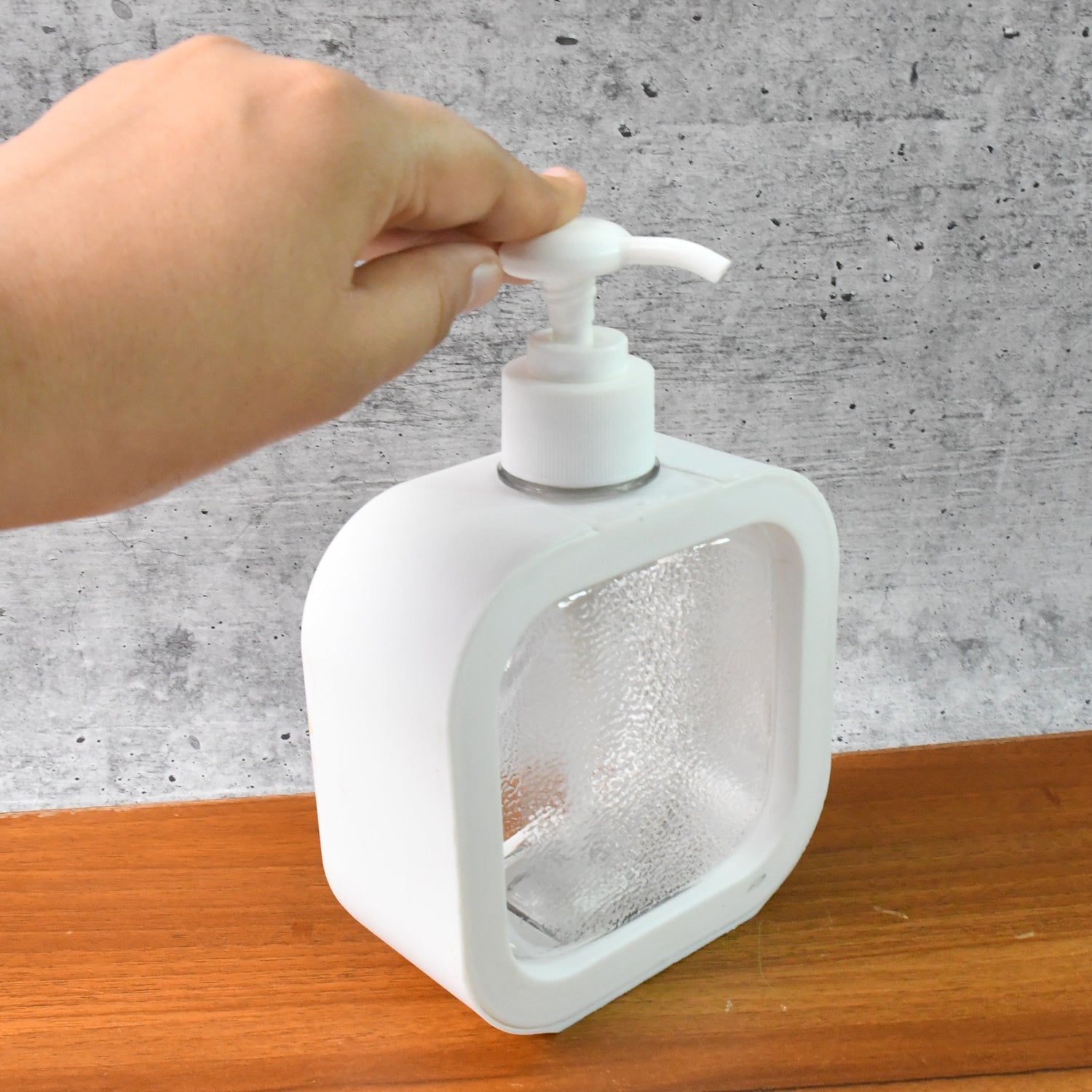Alternative angle of Snap Sink Dispenser bottle