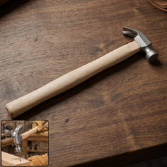 Wooden handle claw hammer steel