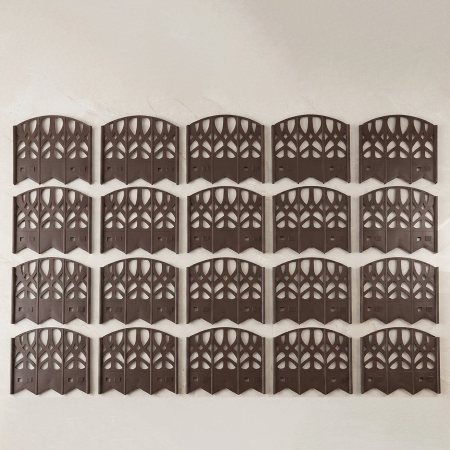 Close up of the decorative fence panel design