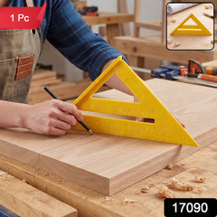 Plastic speed square triangle ruler, 1 piece