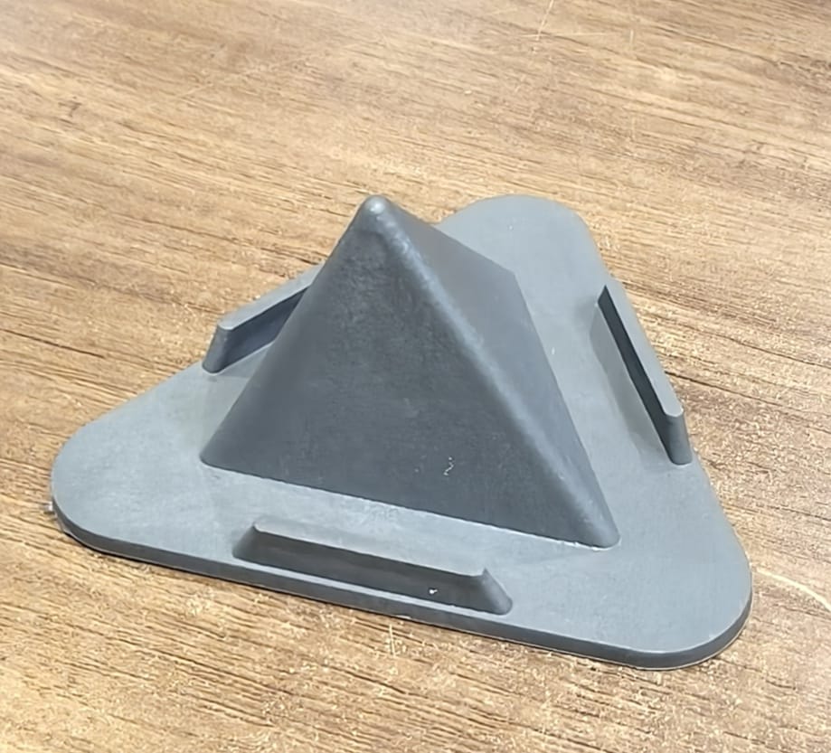 Black Pyramid Mobile Stand close-up