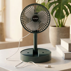 USB table fan portable desk