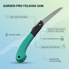 Folding Handsaw â€“ Pruning Saw for Tree Trimming, Gardening & Wood Cutting