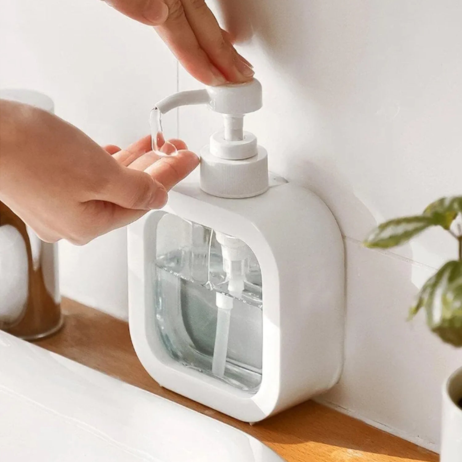 Comparison shot of Snap Sink Dispenser