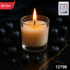 In'lief  Blueberry Soy-Blend Votive Candle Glass – 50 gm (1 Pc)