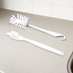 Two-piece multifunctional cleaning brush set