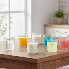 Apex Welcome Plastic Glass Set for Daily Use â€“ Set of 6