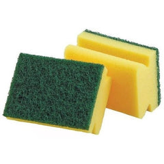 Effective 2-in-1 scrub sponge for kitchen and sink cleaning