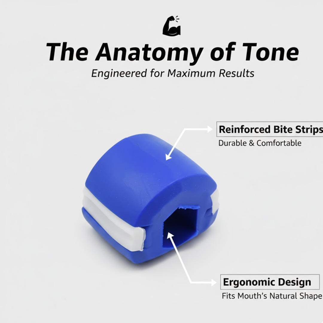 Dark Blue Mouth Exerciser usage illustration