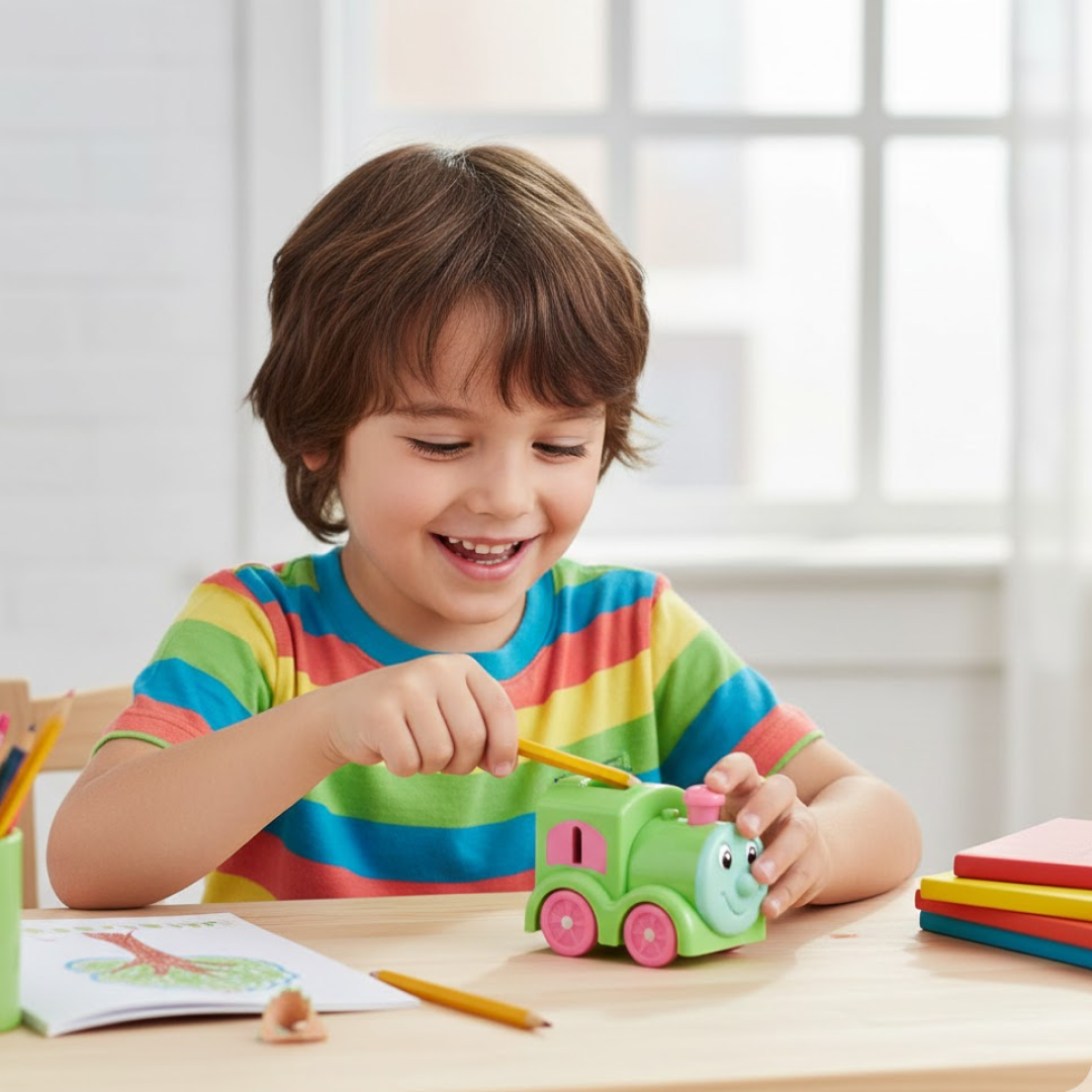 Thomas the Tank Engine design details on sharpener
