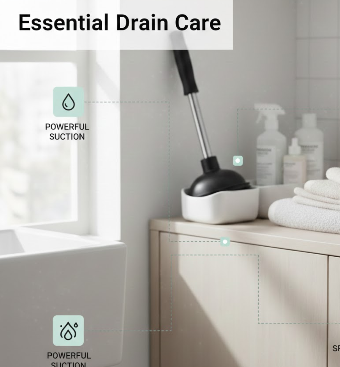 Instructional image for using drain unblocker pump on a toilet