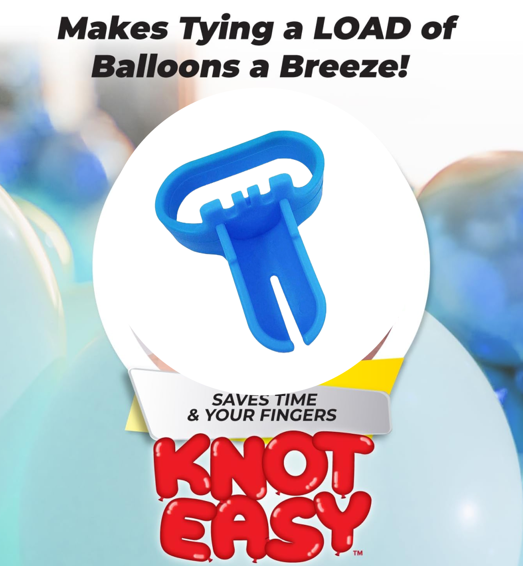Diagram of balloon tying tool usage