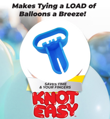 Diagram of balloon tying tool usage