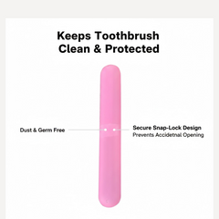 Compact toothbrush travel case with secure lid