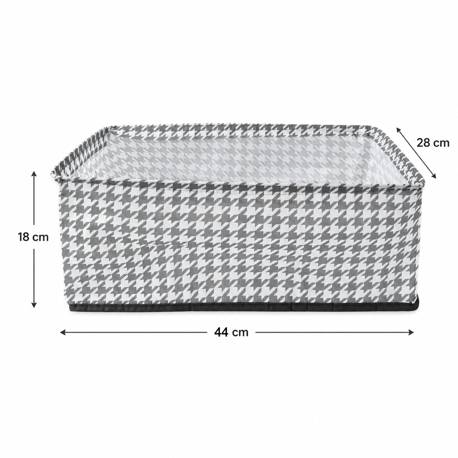 Cloth organizer basket white bg