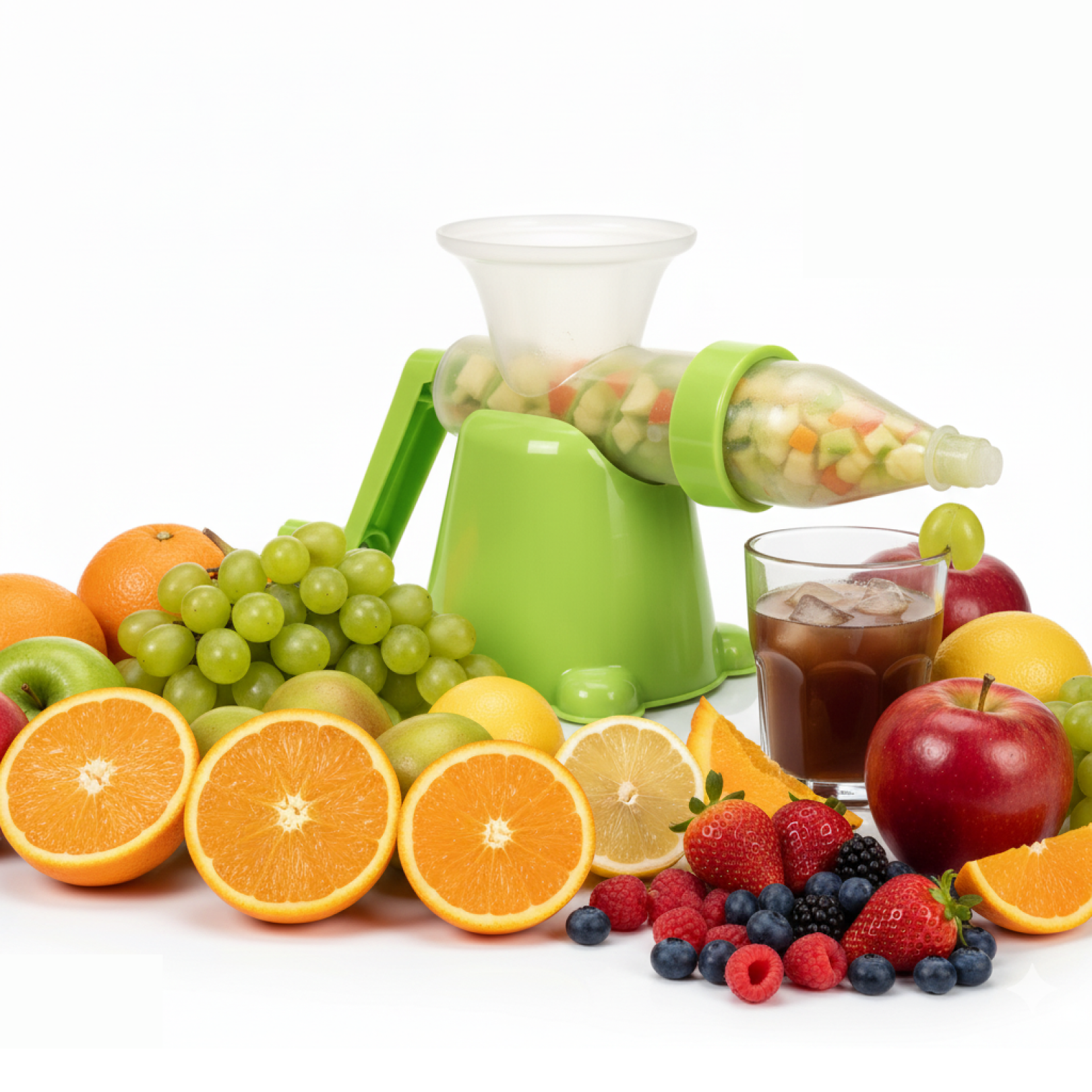 Manual plastic fruit and vegetable juicer product image