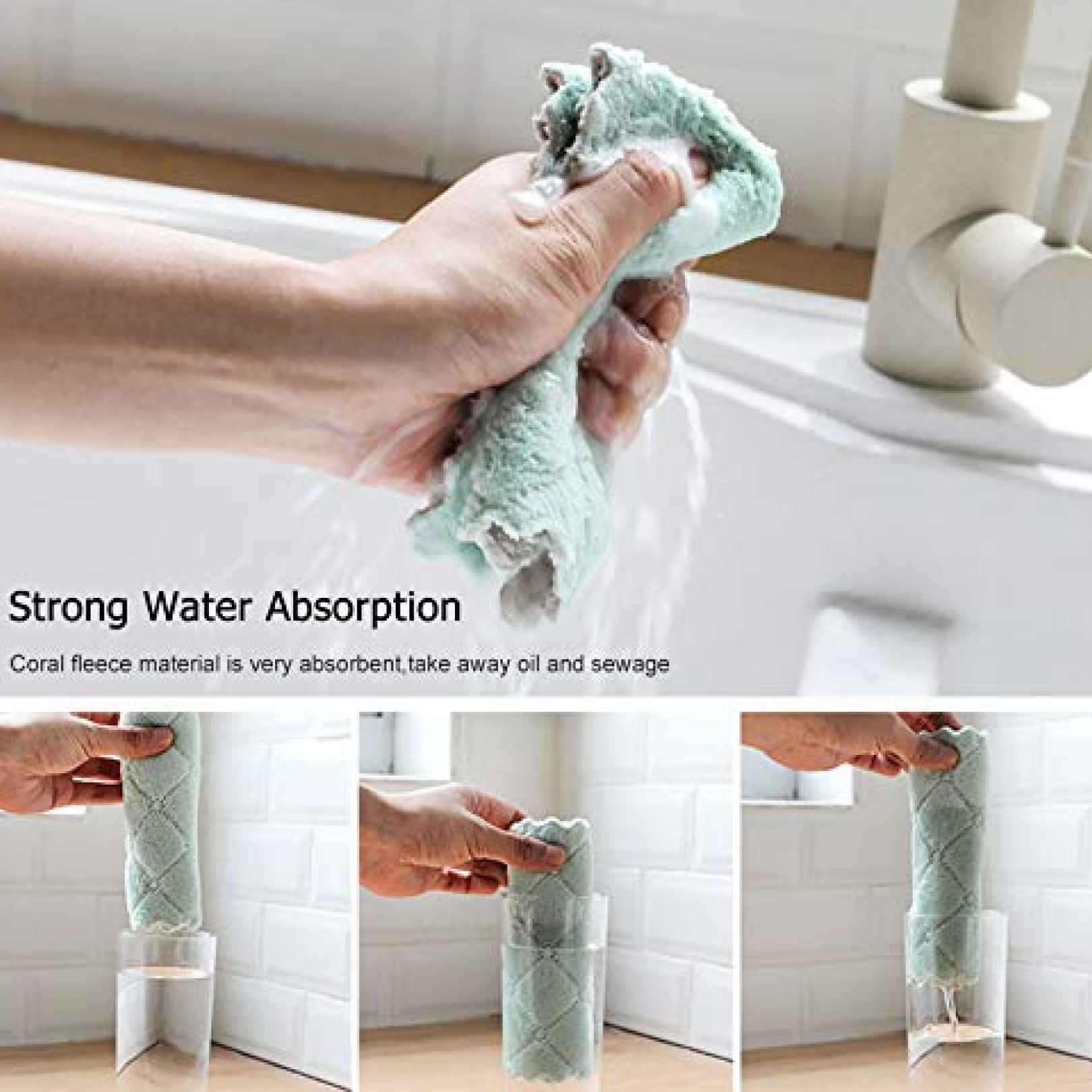 DeoDap Multi-Purpose Wash Towel size scale