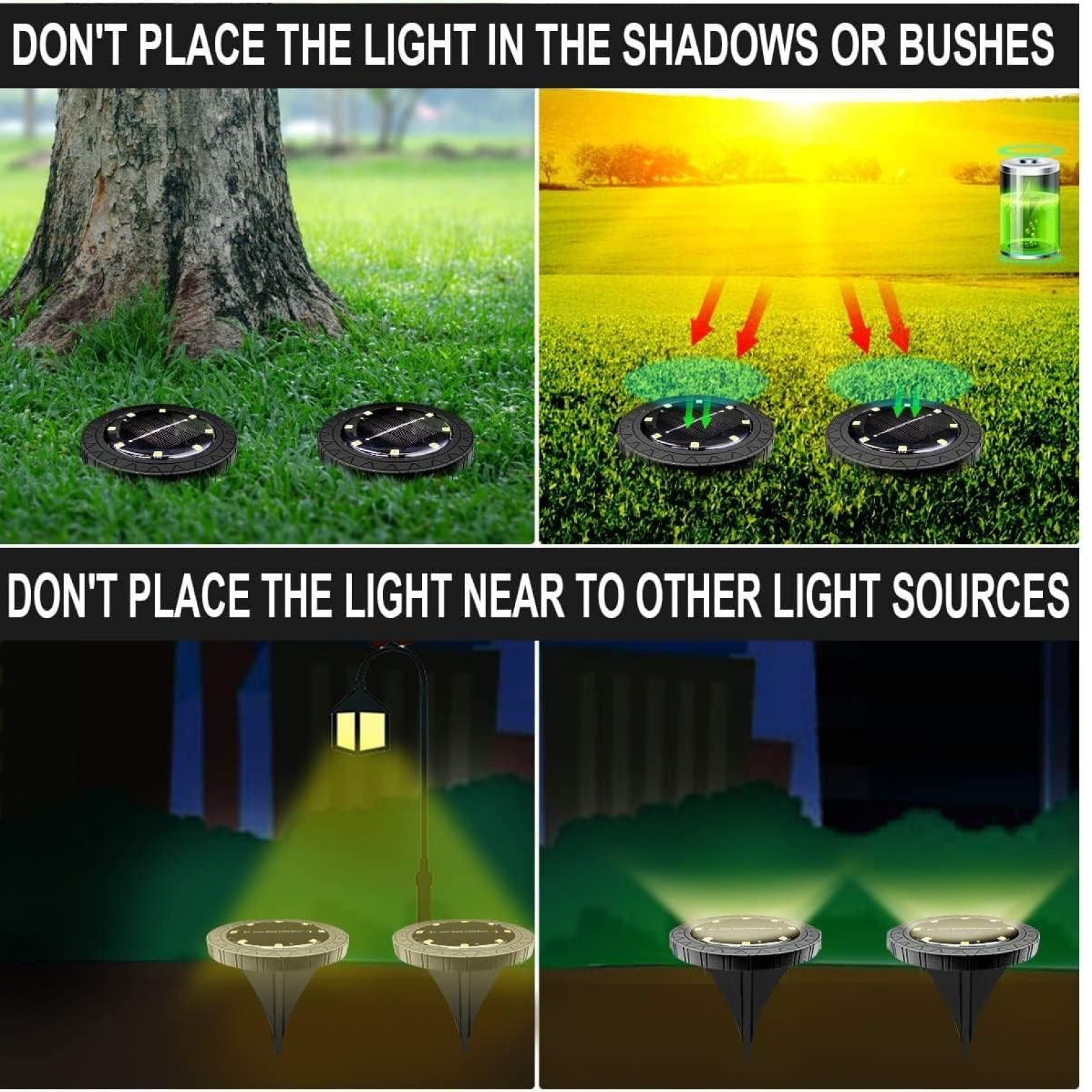 Durable solar-powered LED garden lights ideal for outdoor use